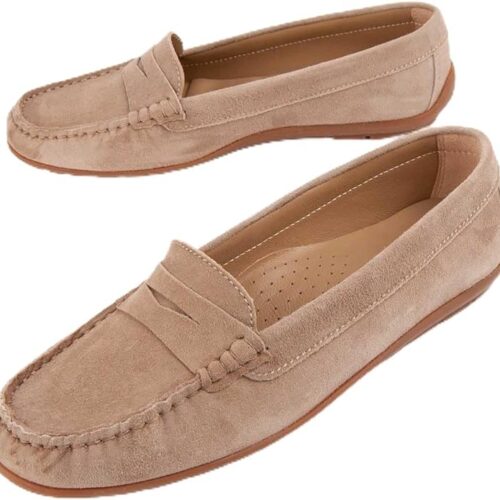 Purapiel Mocasín De Piel para Mujer